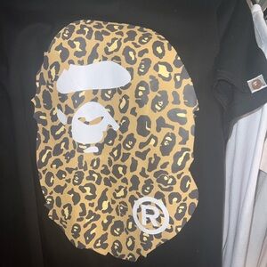 Bape a bathing ape leopard t shirt
